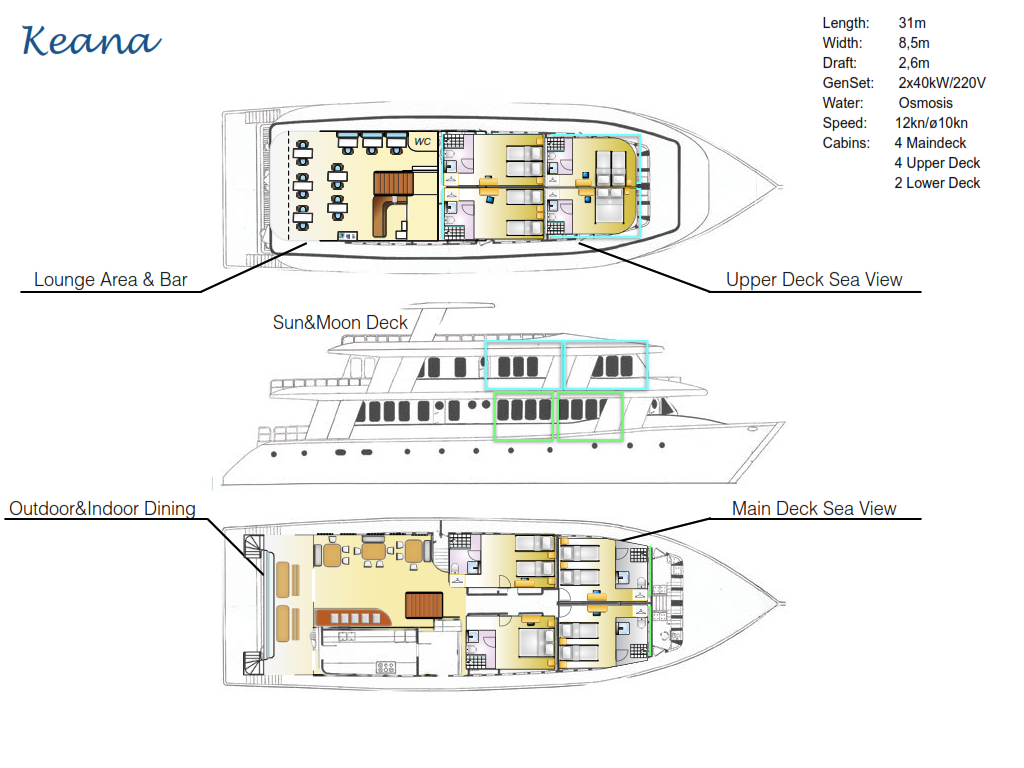 Keana Maldives surf charter
