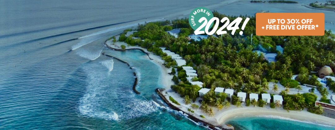 Kandooma surf resort Maldives free dive offer