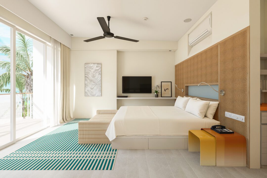 Kandooma Maldives Two-Bedroom Beach House Sea View with Pool Render