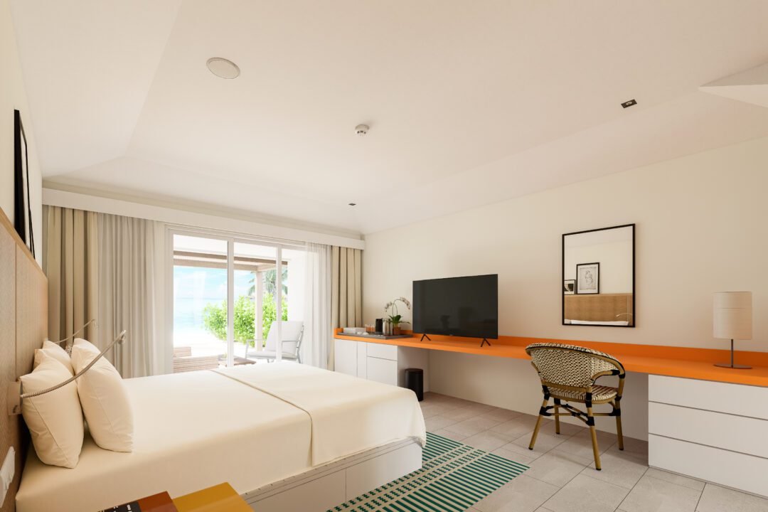 Kandooma Resort Maldives Famnily Pool Beach Villa Render