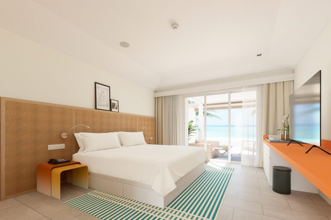 Kandooma Resort Maldives Famnily Pool Beach Villa Render