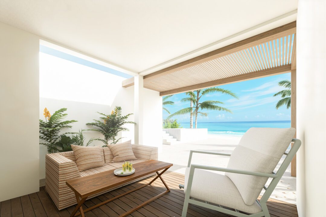 Kandooma Resort Maldives Famnily Pool Beach Villa Render