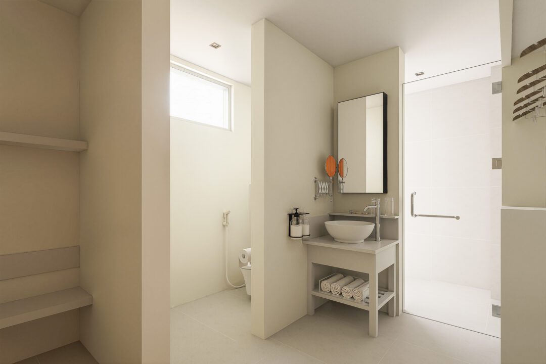 Kandooma Maldives Two-Bedroom Beach House Sea View with Pool Render