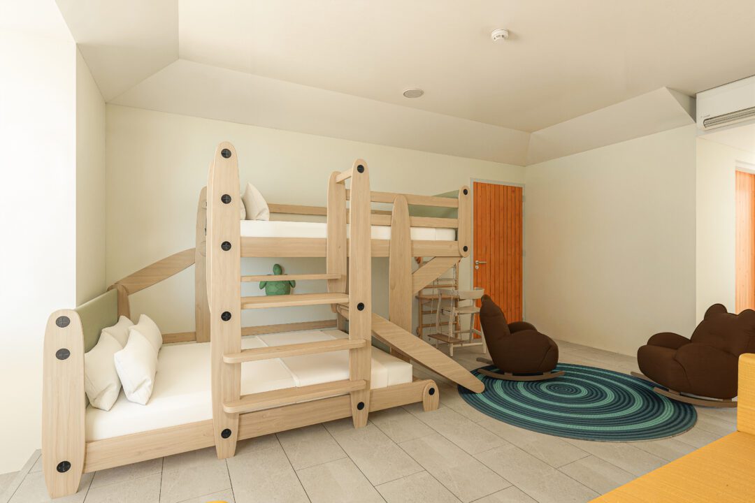 Kandooma Resort Maldives Famnily Pool Beach Villa Render