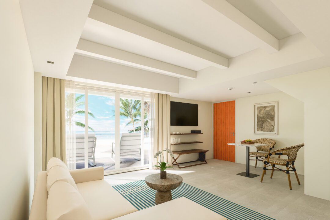 Kandooma Maldives Two-Bedroom Beach House Sea View with Pool Render