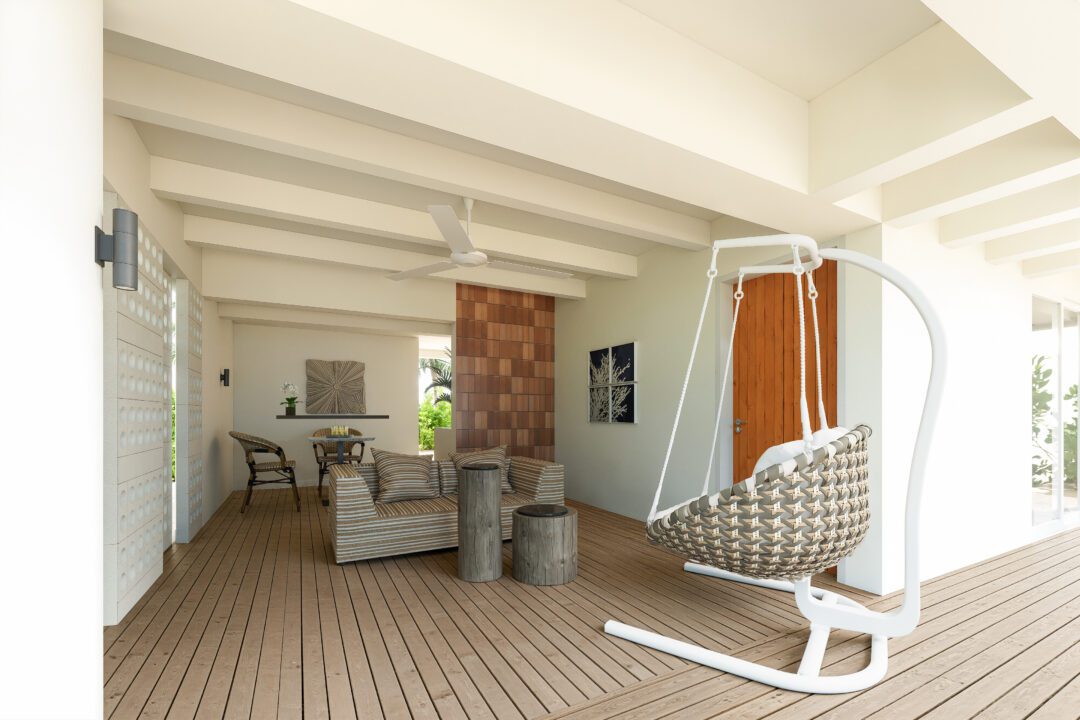 Kandooma Maldives Two-Bedroom Beach House Sea View with Pool Render