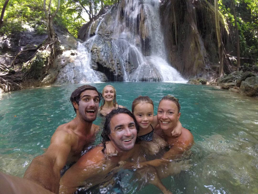 Baha Baha villas Sumbawa surf resort waterfall