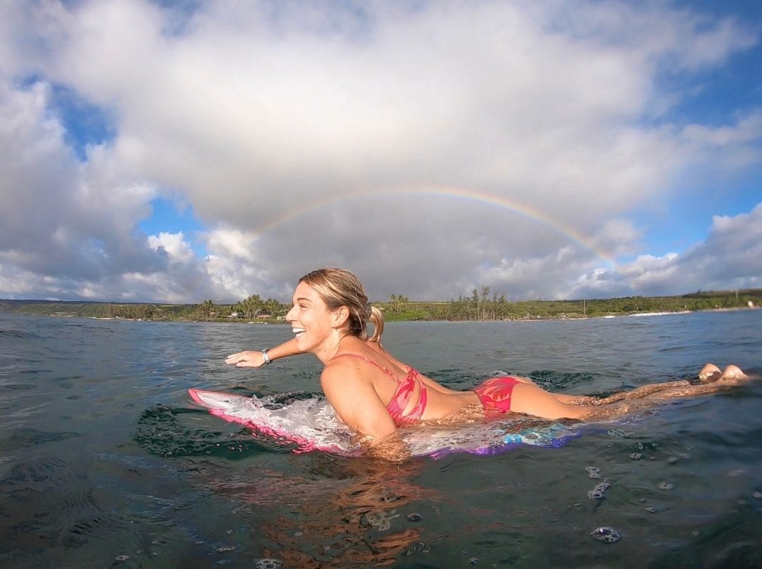 Coco Ho knows what its like to surf a tropical paradise