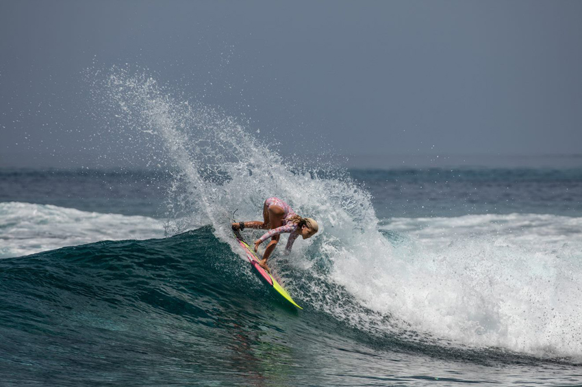 Erin Brooks a previous BL’s Blast Off standout on another Perfect Wave trip……this time at Kandooma.