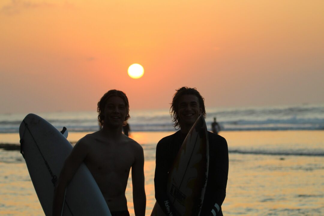 Bali sunset surf trip Uluwatu