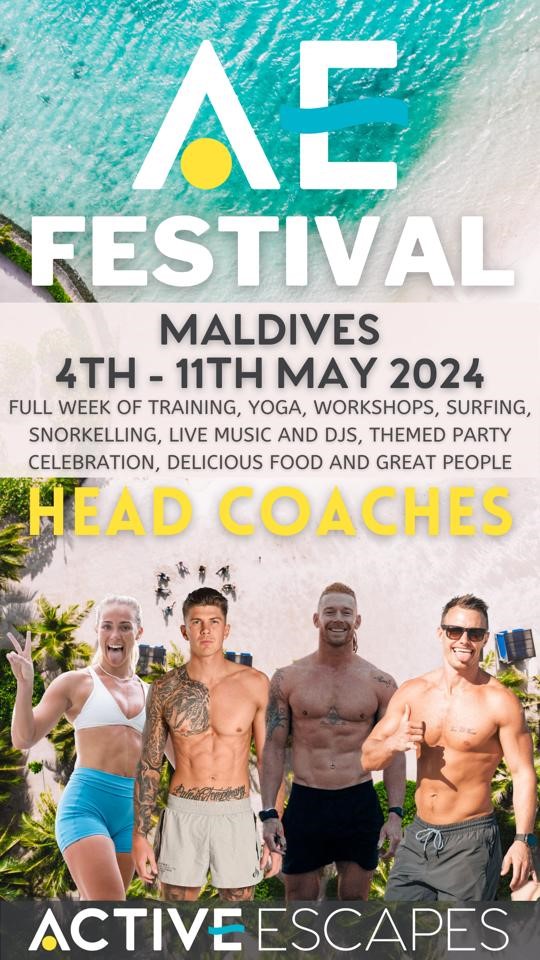 Active Escapes Maldives 2024 festival