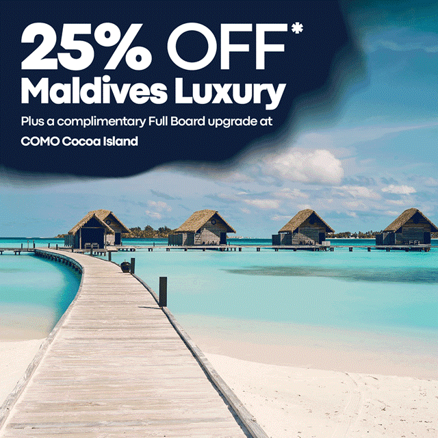 COMO Cocoa Island Maldives surf offer